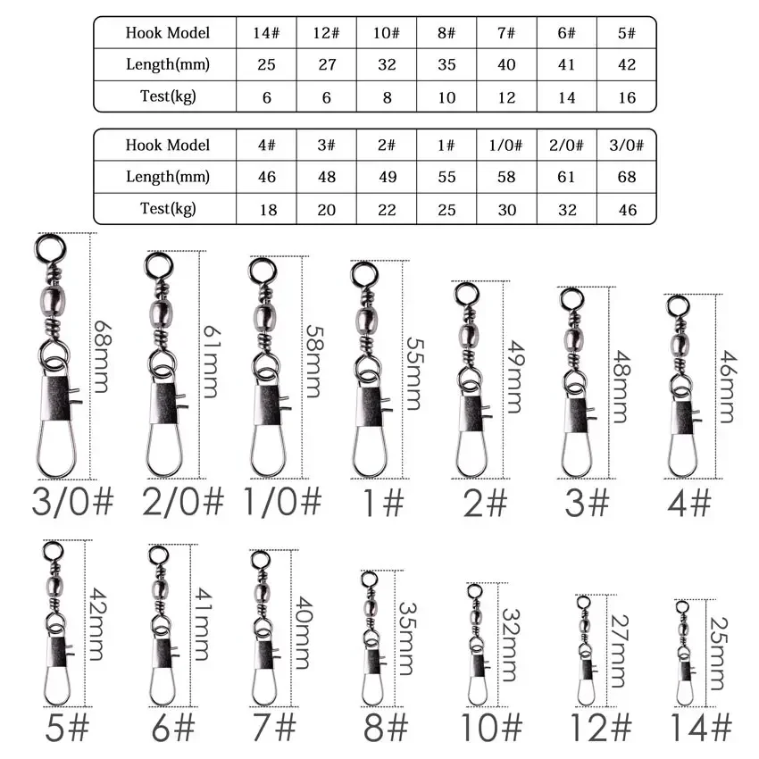 Set de accesorios de pesca con esmerillones y conectores