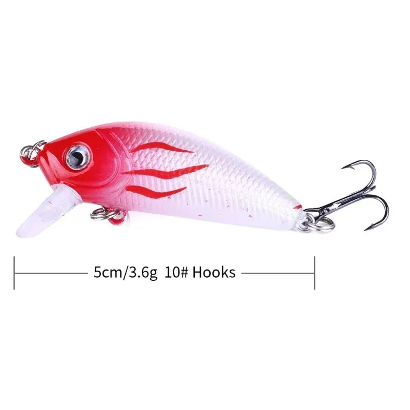 Crankbait minnow wobbler para pesca en agua dulce - imagen 3