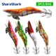 ShareShark señuelo luminoso de camarón de madera para pulpo y calamar