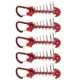 Clavos para tienda de campaña de aluminio con mosquetones y hebilla - imagen 3