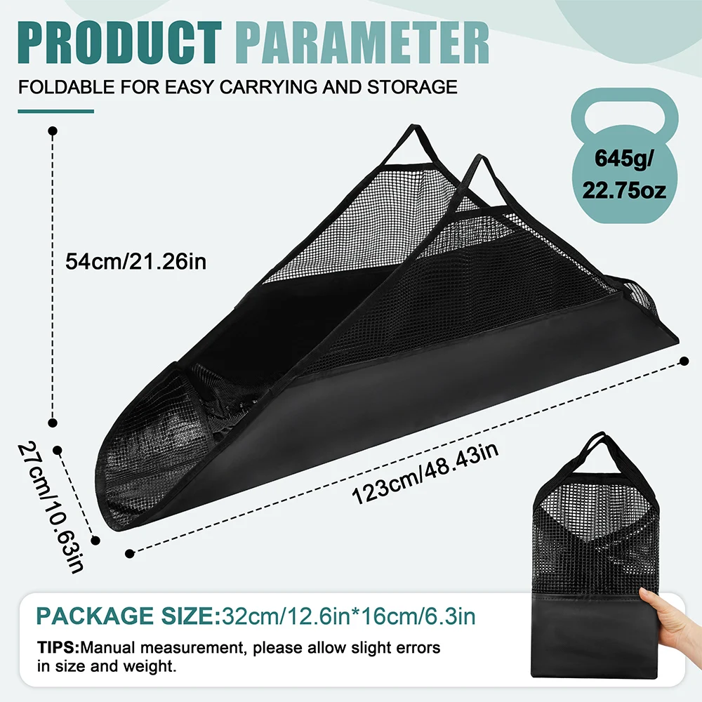 Bolsa de transporte plegable para pesar peces con regla - imagen 2