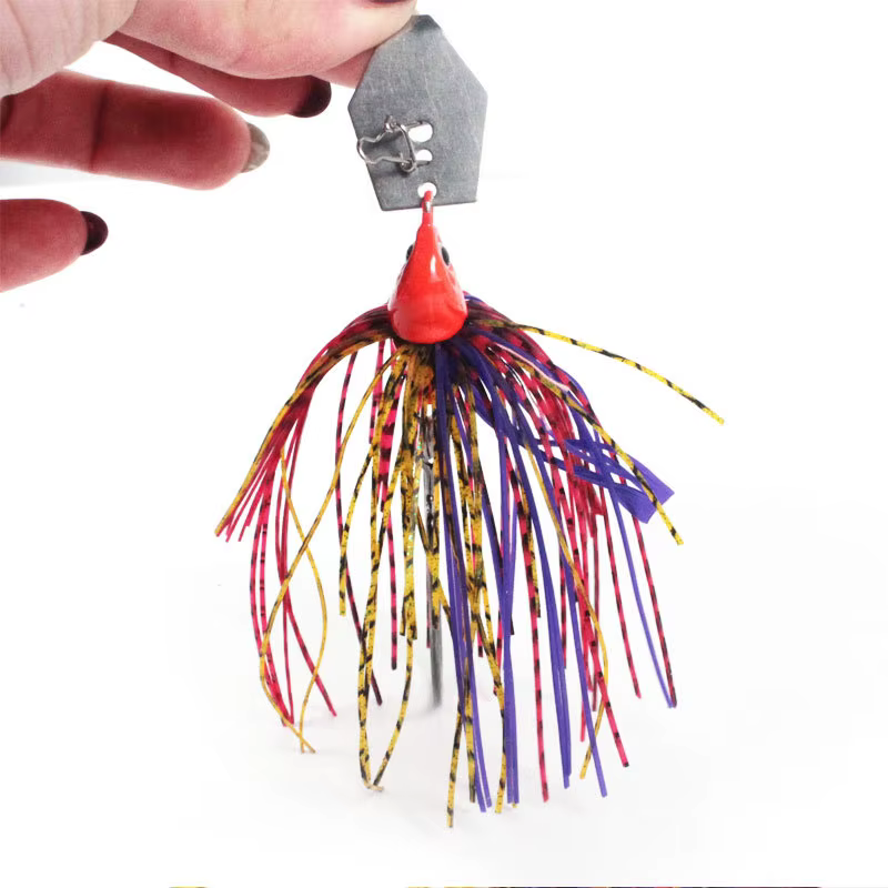 Señuelo giratorio metálico para lucio – Wobbler con esmerillón 10g/14g - imagen 3