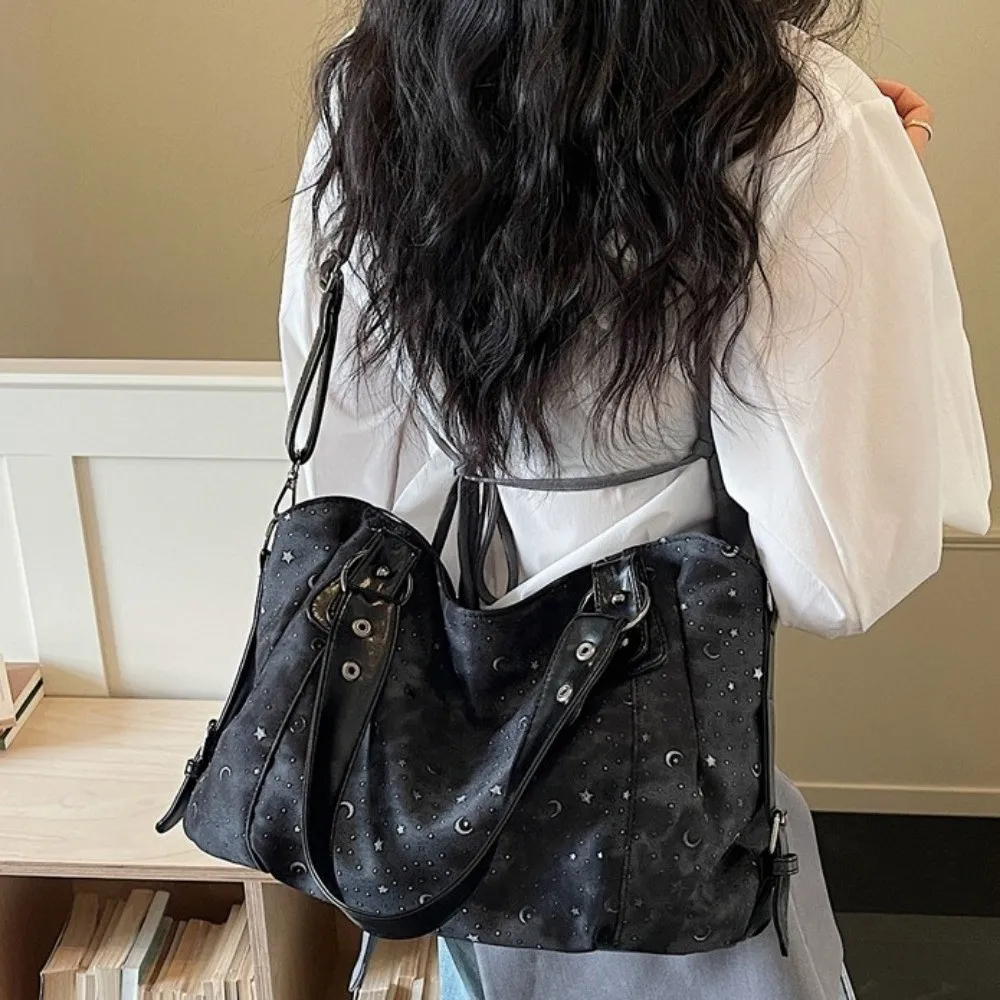Bolso bandolera de mujer gran capacidad piel sintetica forma estrella - imagen 4
