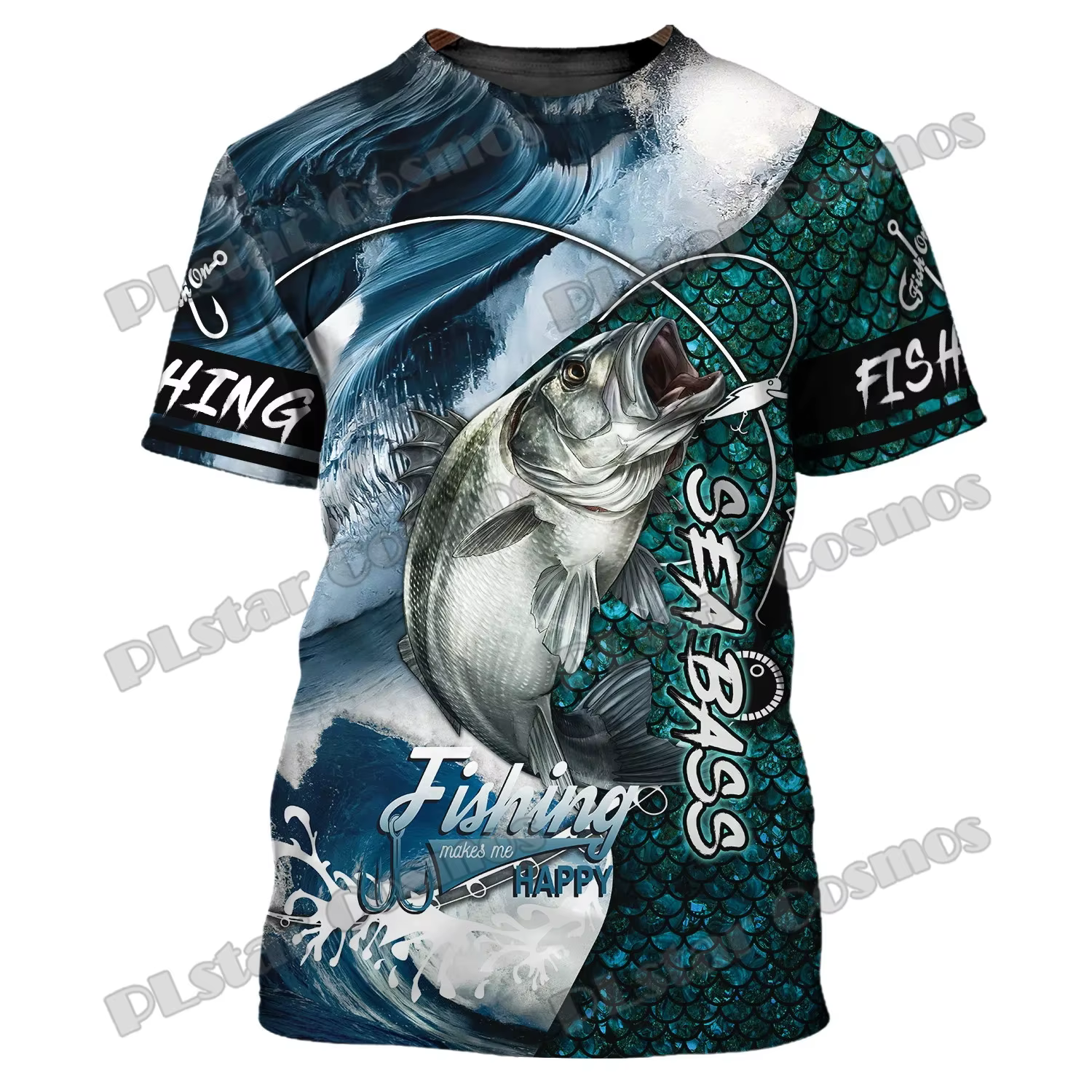 Conjunto pesca lubina PLstar Cosmos 3D camiseta y pantalón corto - imagen 5