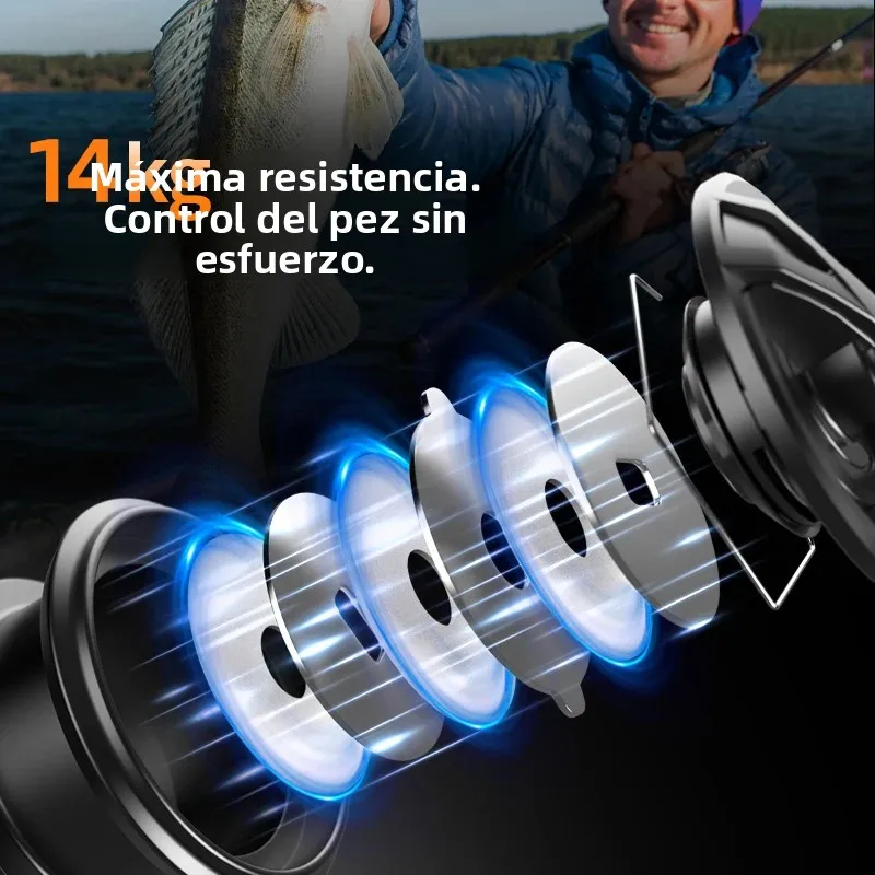 Huidiao Carrete de pesca ligero con oscilación lenta y arrastre suave - imagen 5