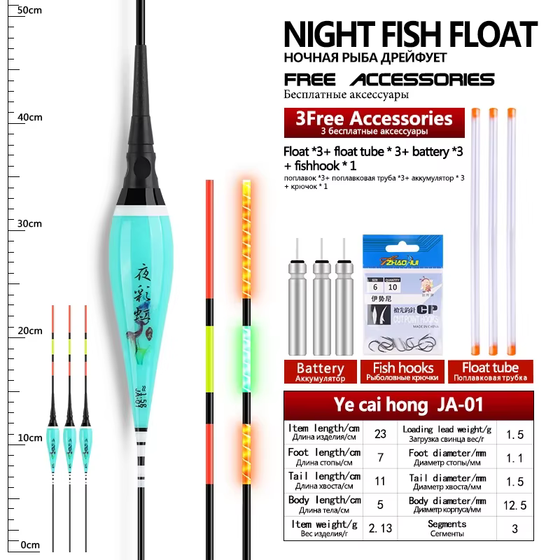 Flotadores eléctricos luminosos para pesca – Boya Nano LED - imagen 5