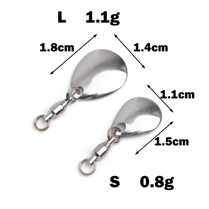 Señuelos Spoon Spinner – Acero inoxidable reflectante y ruidosos - imagen 5