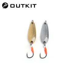 OUTKIT Mini Spinnerbait Minnow 3,5g – Cuchara Metal Trucha