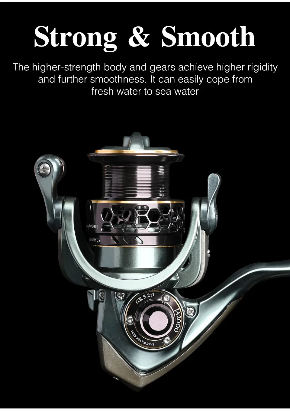 Carrete TSURINOYA JAGUAR para pesca
