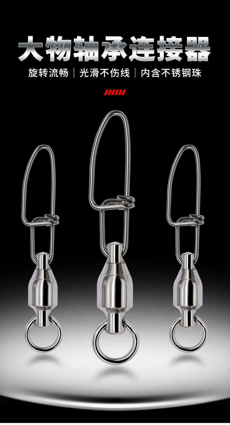Conectores de acero inoxidable para pesca en forma de ocho