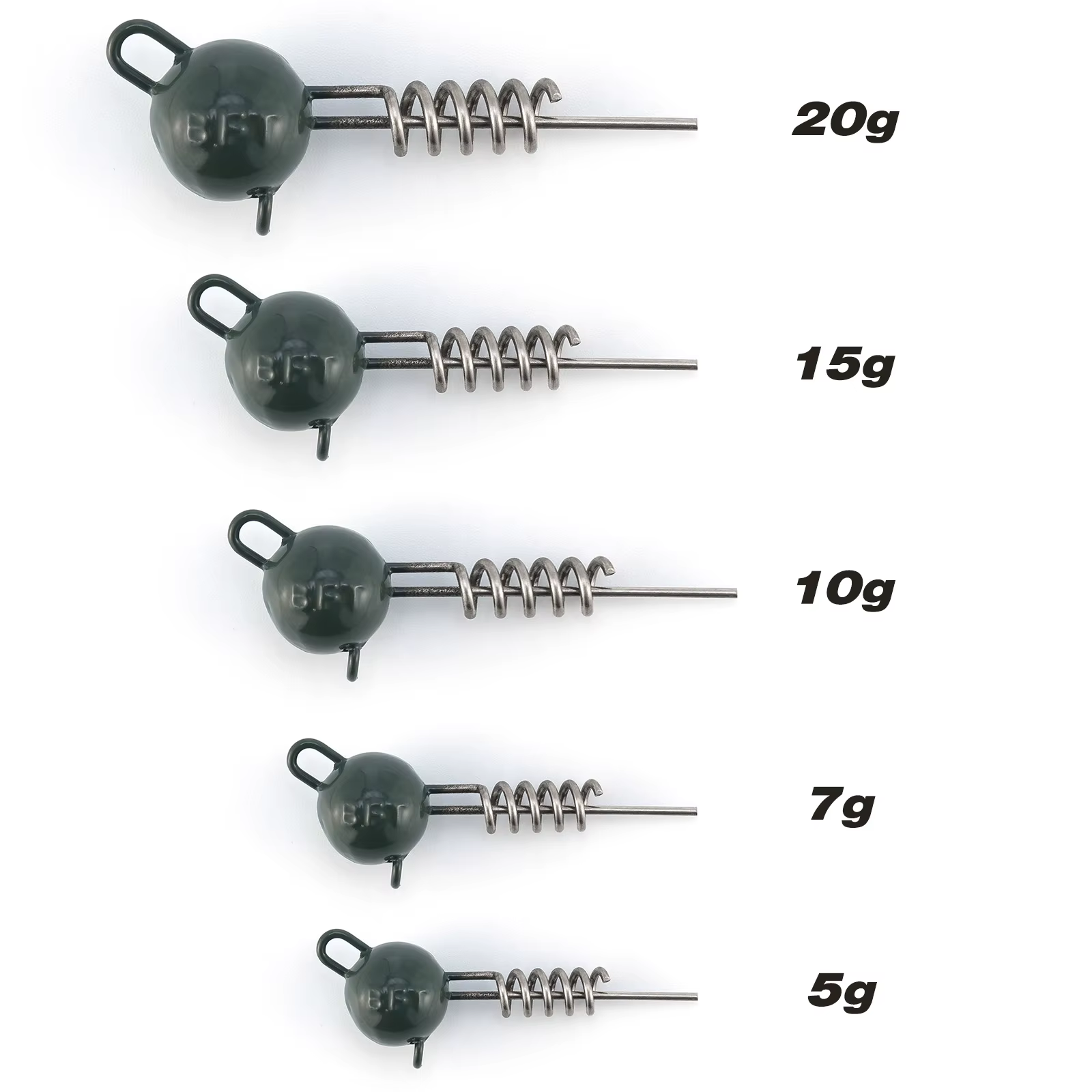 Jig Head Pike cabeza redonda – Para plástico suave y vinilo predator