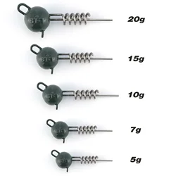 Jig Head Pike cabeza redonda – Para plástico suave y vinilo predator