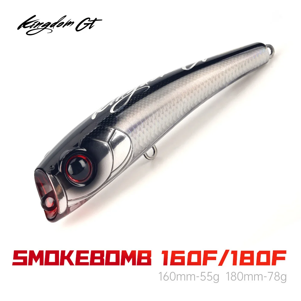 Kingdom Topwater Popper GT - Señuelo duro flotante 160mm