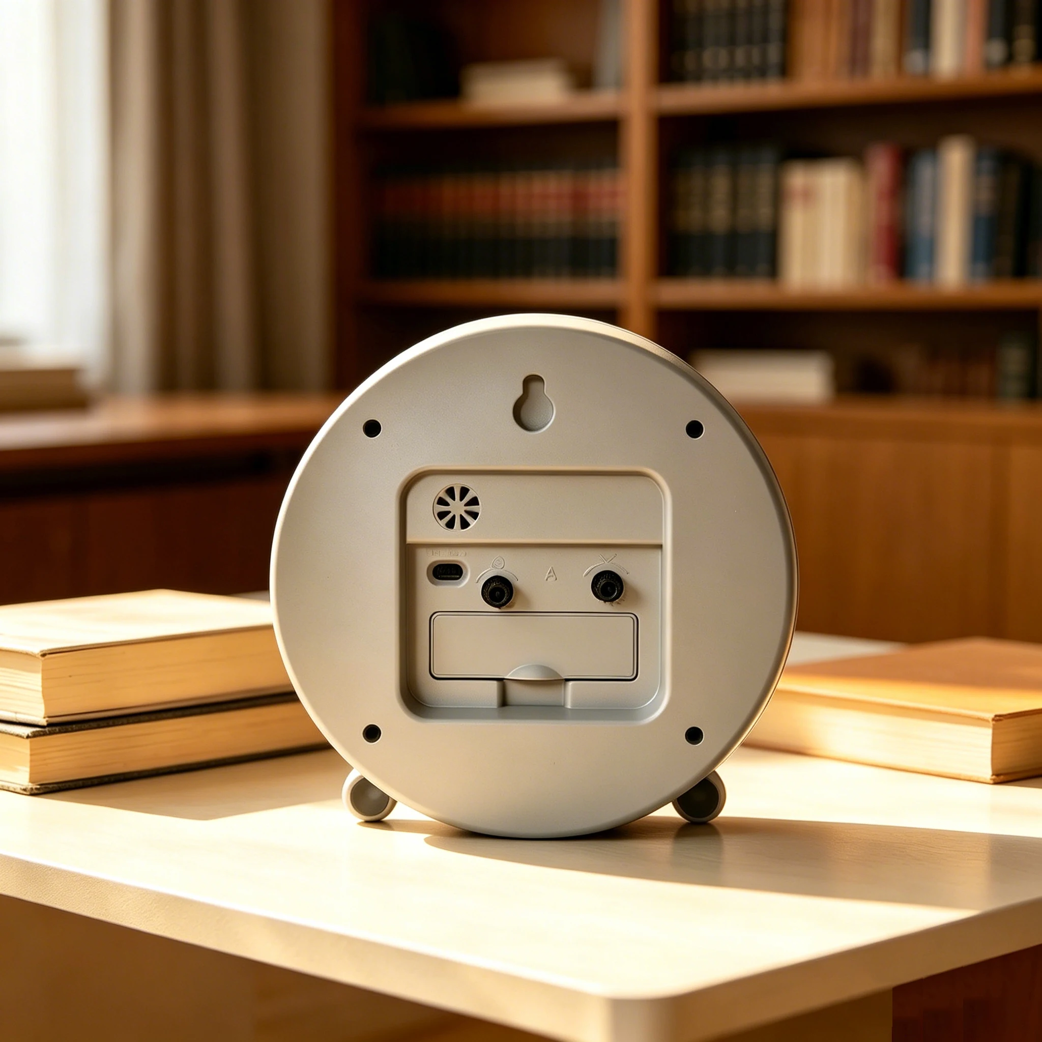 Reloj despertador analógico redondo para dormitorio y oficina
