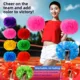 Pompones multicolores para animadoras: accesorios de fiesta y baile - imagen 5