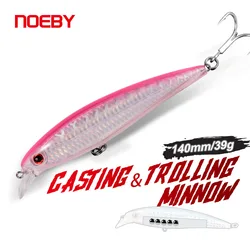NOEBY Minnow – Señuelo flotante trolling para mar y agua dulce