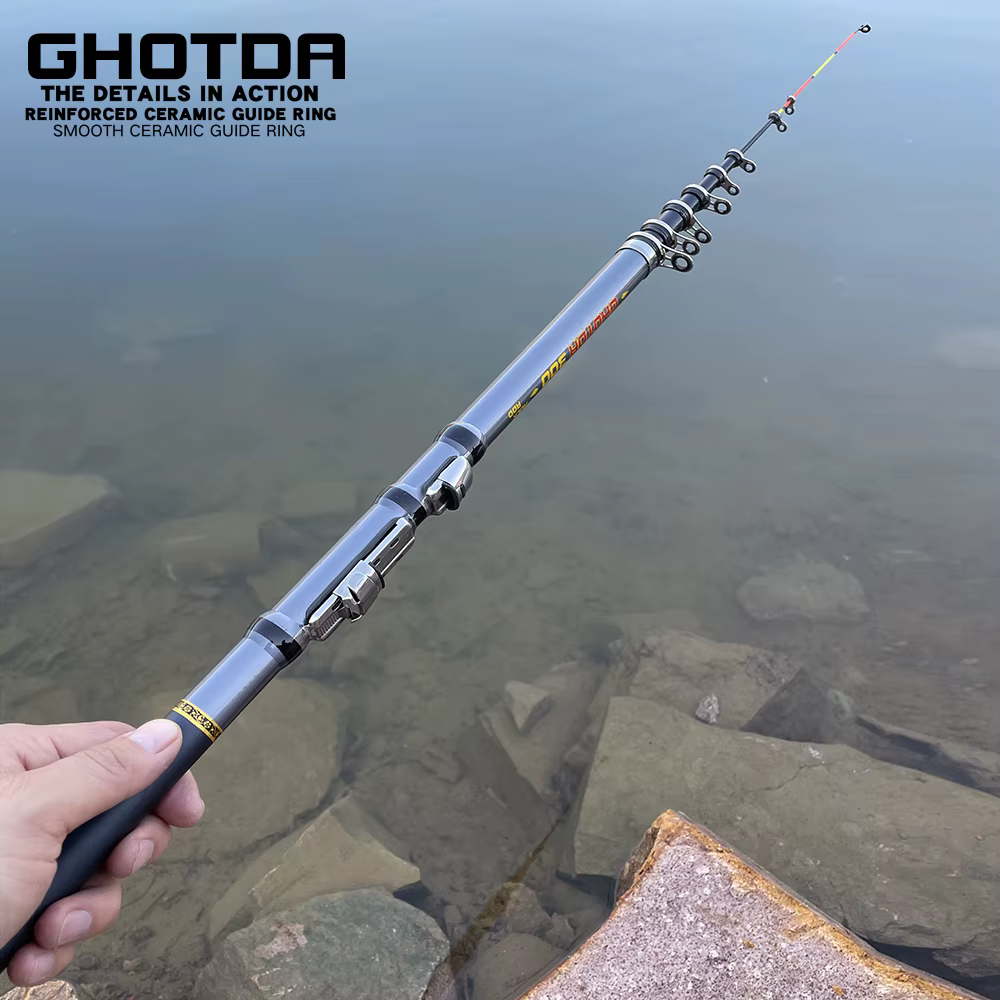 Caña de Pesca Telescópica Carbono Acción Extra para Roca - imagen 2