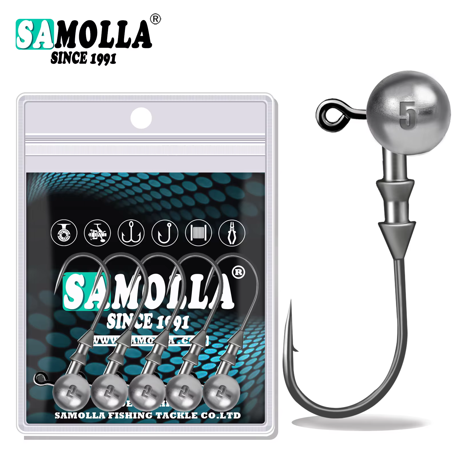 Anzuelos Jig Head Rockfish Ajing vinilo – Cabeza anzuelo trucha - imagen 2