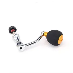 Rueda giratoria metal rojo y dorado con mango EVA para reequipamiento