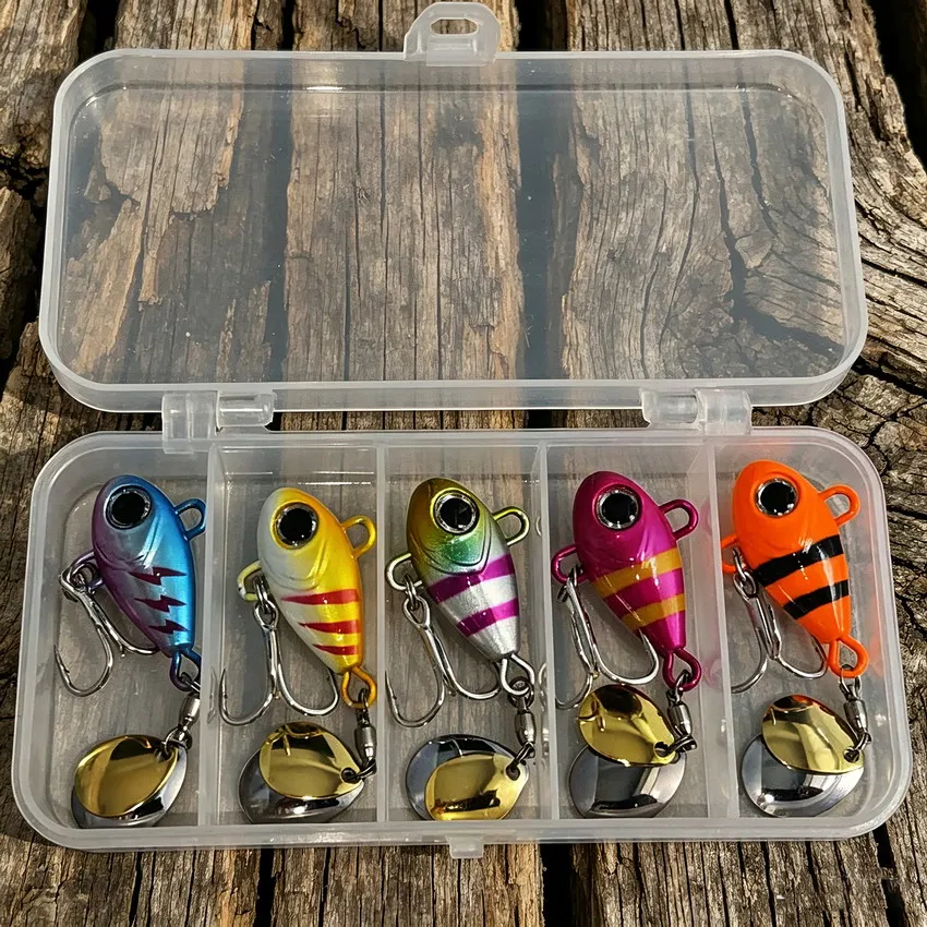 Variedad de tamaños de señuelos de pesca