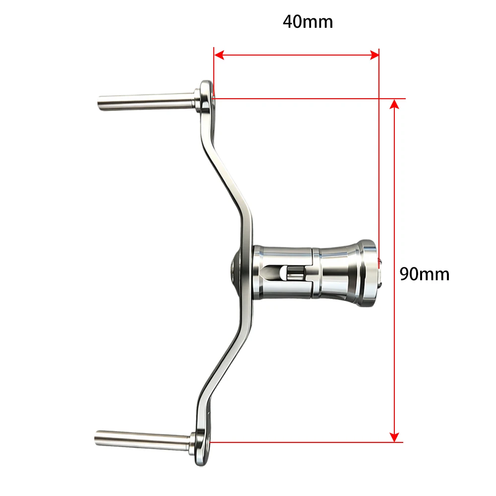 Manivela de carrete plegable metálica DAIWA SHIMANO KASTKING