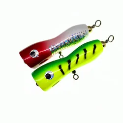 Popper de madera GT para curricán – Señuelo artesanal pesca profunda