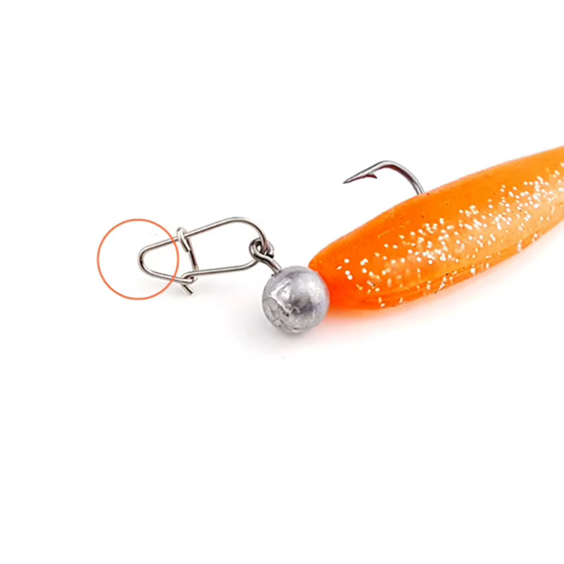 Clips conectores de pesca en acero inoxidable – Para aparejos y señuelos - imagen 5