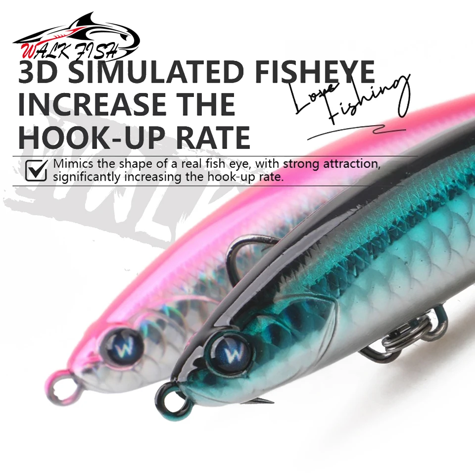 WALK FISH Stickbait tipo lápiz de largo alcance para lubina y lucio - imagen 5