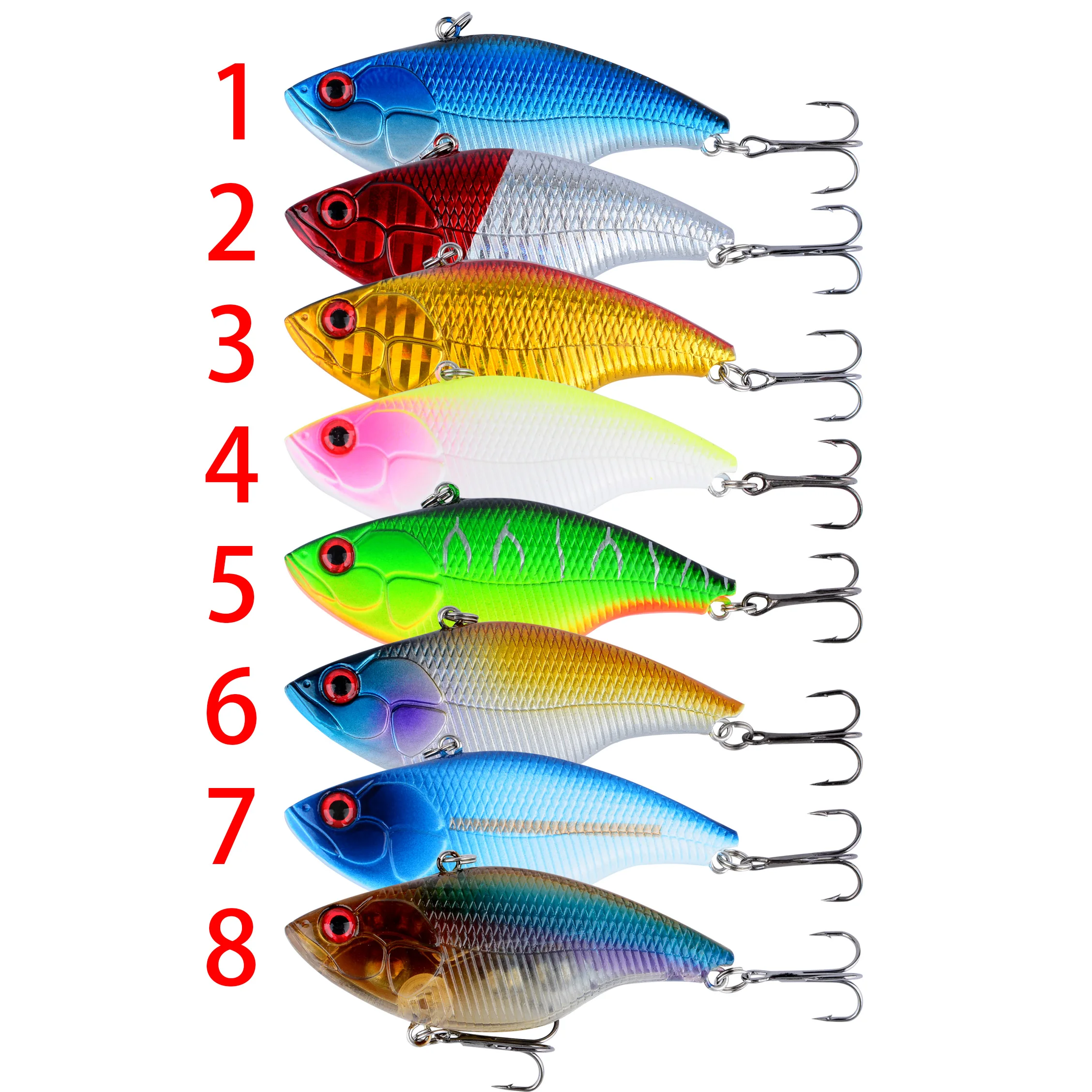 Señuelo Wobbler vibrante hundible para lubina: swimbait ruidoso - imagen 3