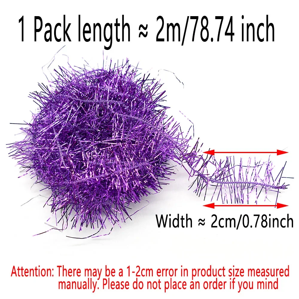 MNFT Crystal Palmer Ice Chenille - 7 colores para moscas de pesca - imagen 2