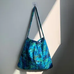 Bolso de hombro bandolera con estampado leopardo – Gran capacidad y diseño floral