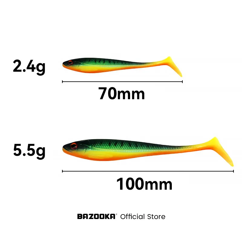 Bazooka Blinker de Silicona – Señuelo Soft para Lubina y Lucio - imagen 3