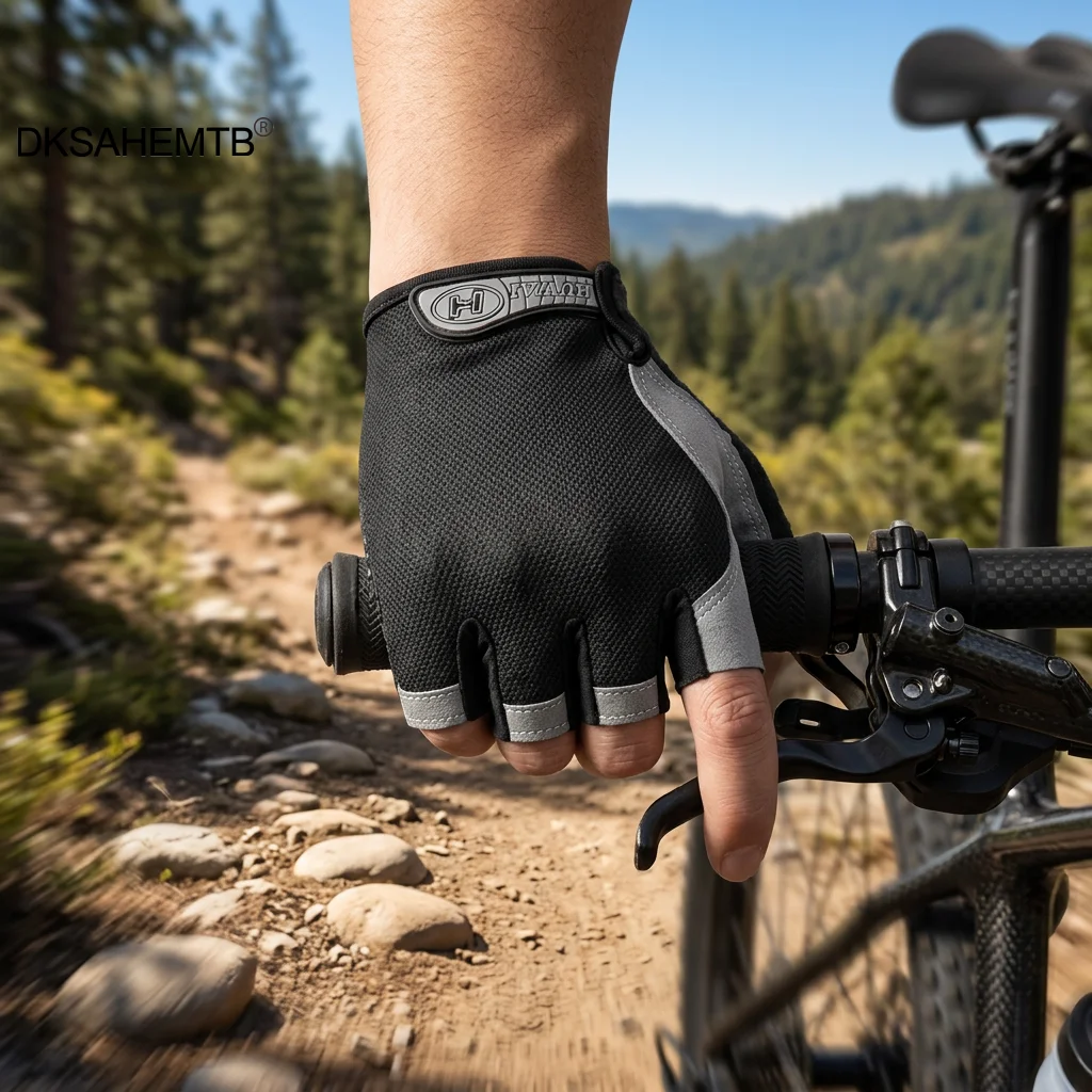 Guantes de pesca antideslizantes de medio dedo transpirables verano - imagen 2
