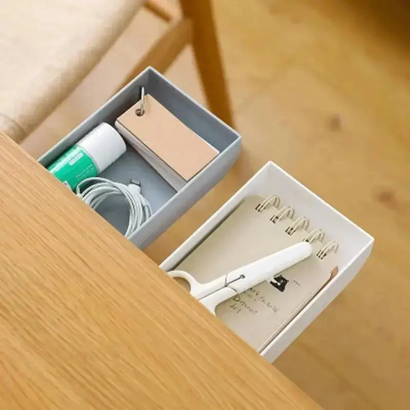 Organizador adhesivo debajo de la mesa con cajones para utensilios - imagen 2