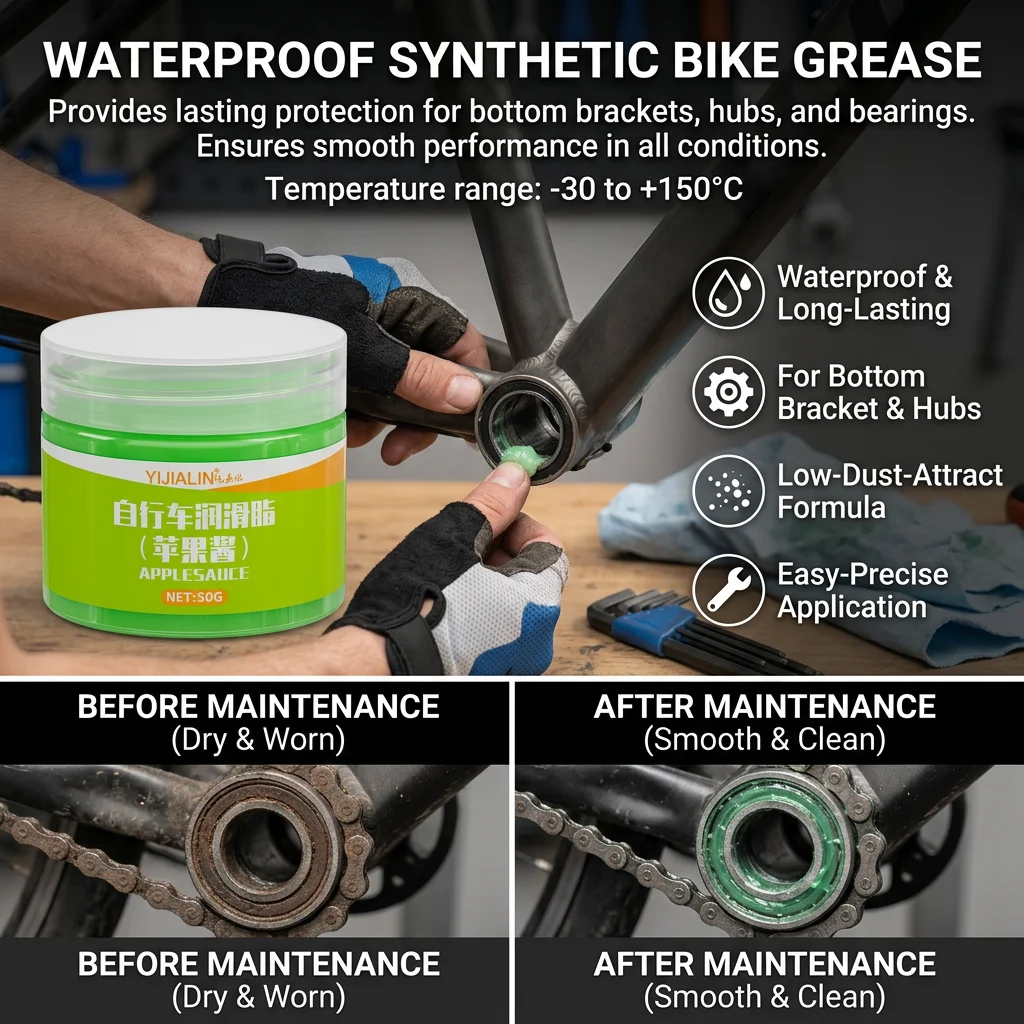 Grasa sintética para rodamientos de bicicleta montaña, impermeable - imagen 4