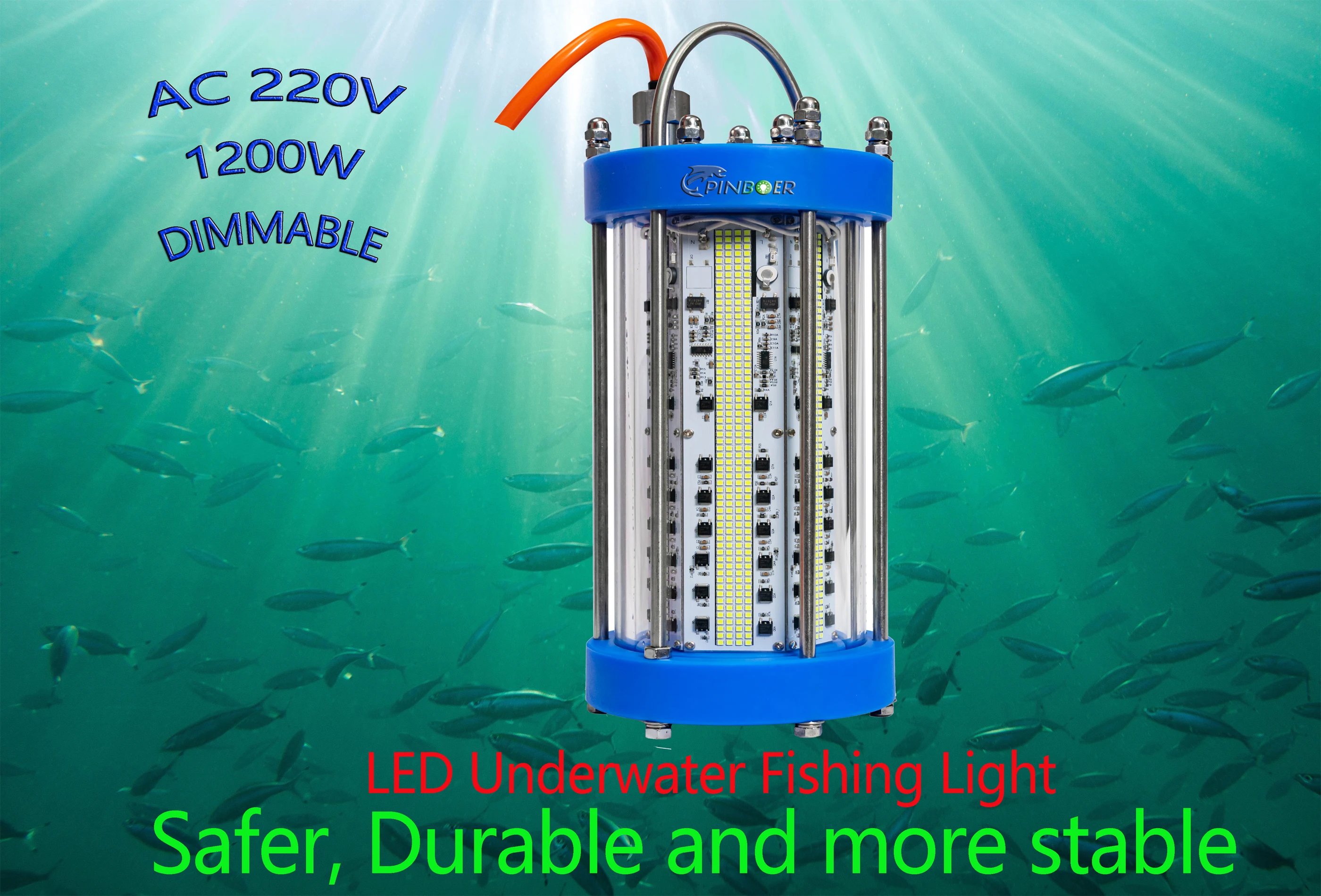 Área de iluminación submarina para pesca nocturna