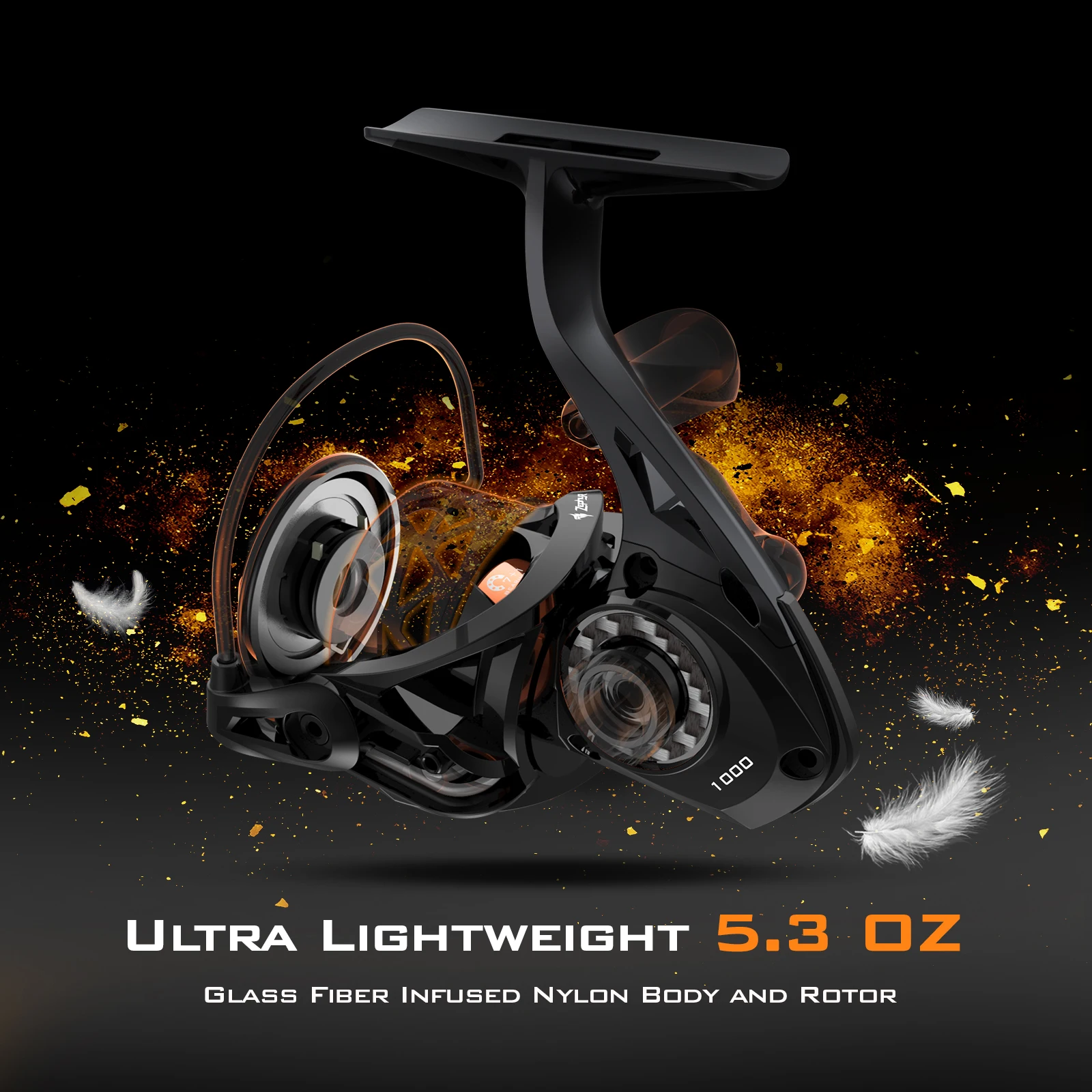 Carrete giratorio KastKing Zephyr SFS Spin Finesse de fibra carbono - imagen 5
