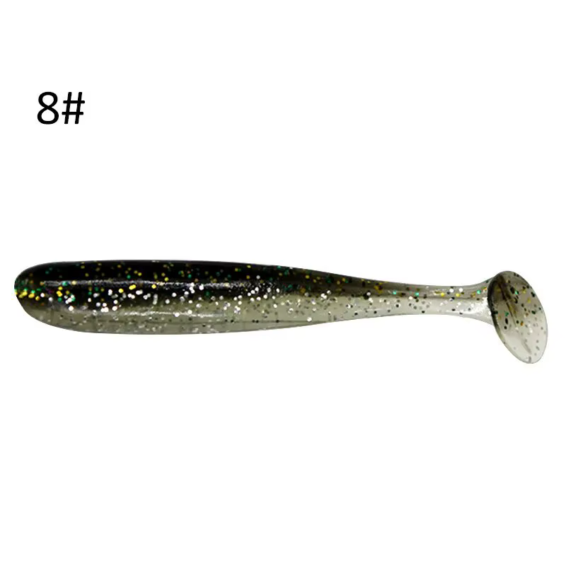 Swimbait de vinilo con cola de paleta para agua salada