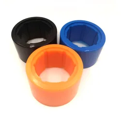 Señuelo vinilo 70-90 mm Negro Naranja para pesca