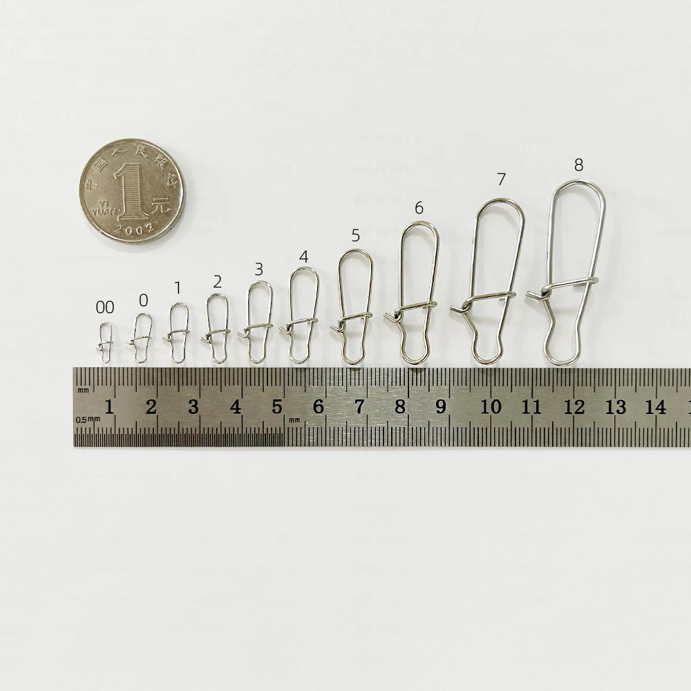 Clip giratorio acero inoxidable para pesca – Broche seguridad mosquetón - imagen 4