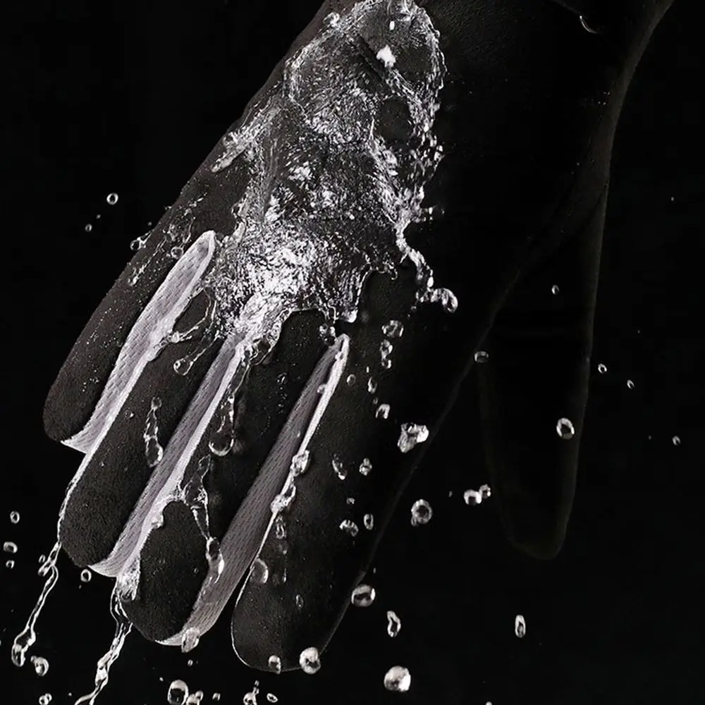 Guantes impermeables de invierno con pantalla táctil y agarre
