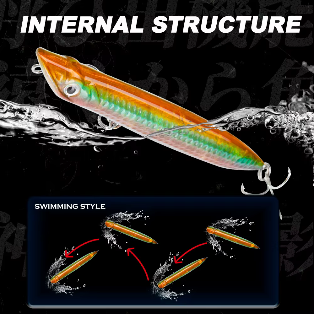 Hunthouse SLAP WALKER Popper lubina agua salada – Señuelo superficie - imagen 2
