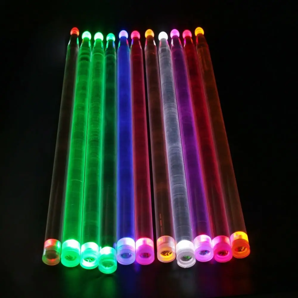 Baquetas de tambor luminosas fluorescentes acrílicas: brillan de noche - imagen 5