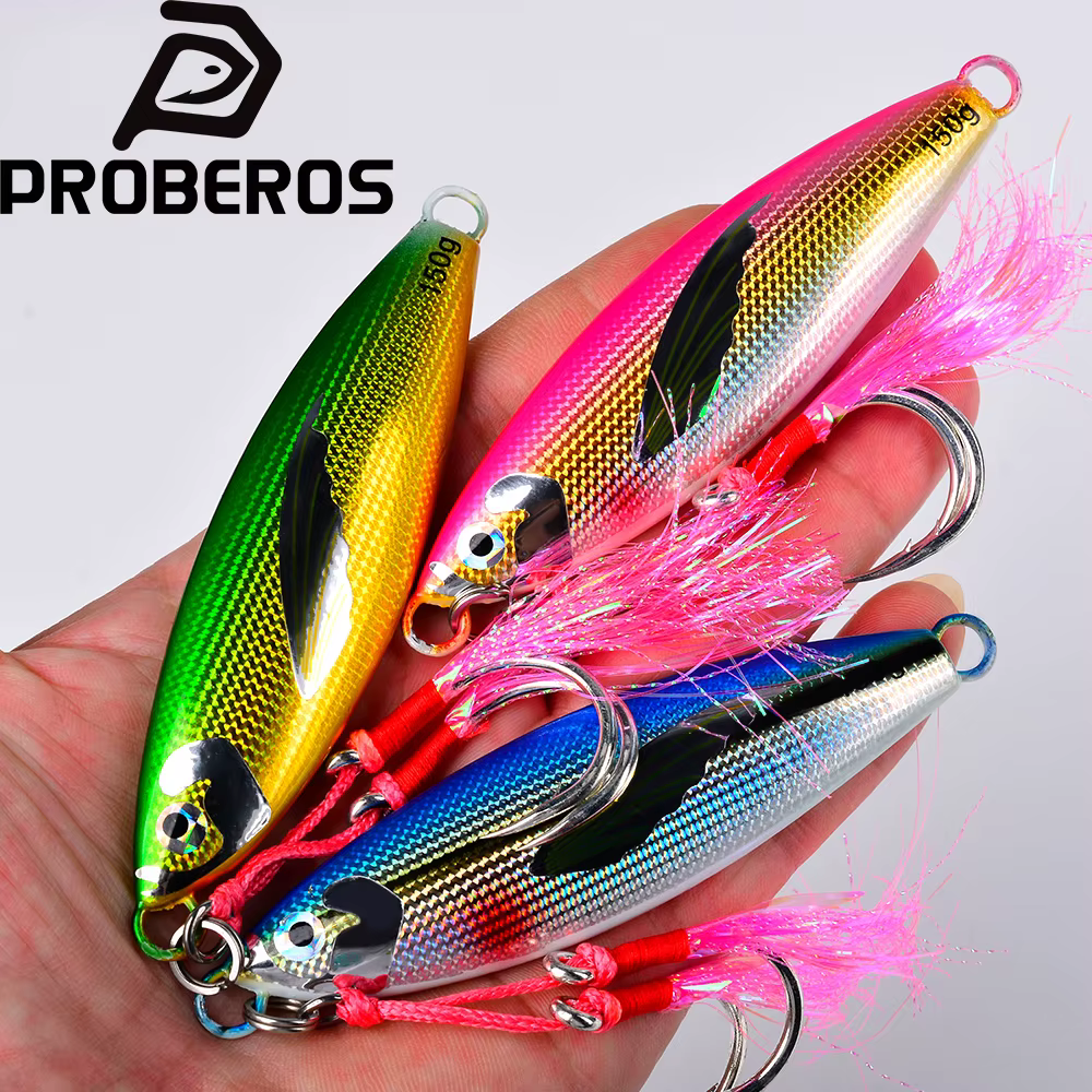 Señuelo Jigging Proberos 3D Ojo de Pez 100-150g para Lubina Salada - imagen 3