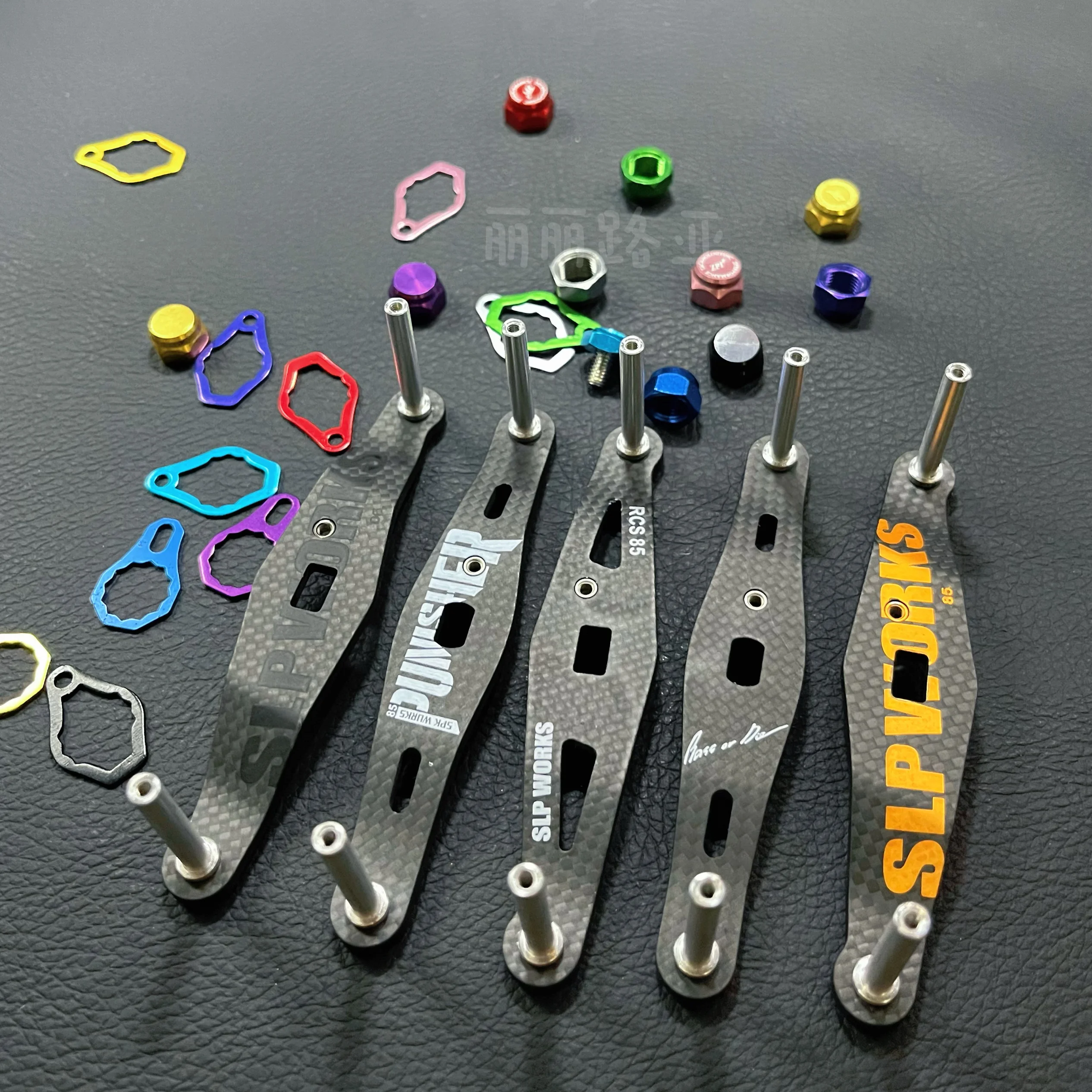 Piezas de carrete de pesca despiezadas