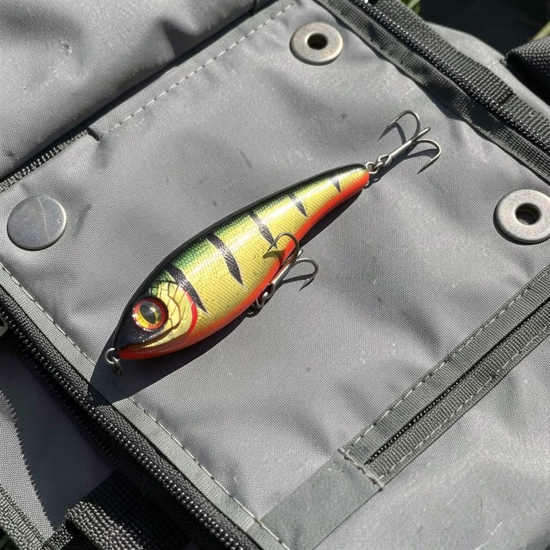 Jerkbait hundible para lucio con sonajero ruidoso y cebo duro - imagen 5