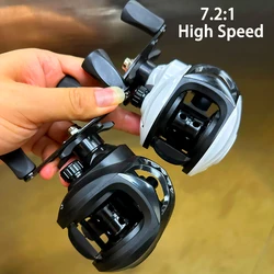 Baitcasting carrete ligero con freno magnético y arrastre 10 kg