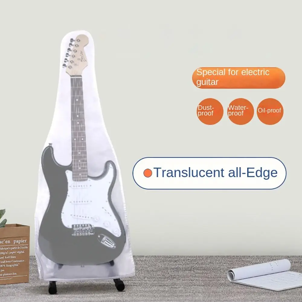 Cubierta impermeable anti polvo con bolsa transparente guitarra acústica