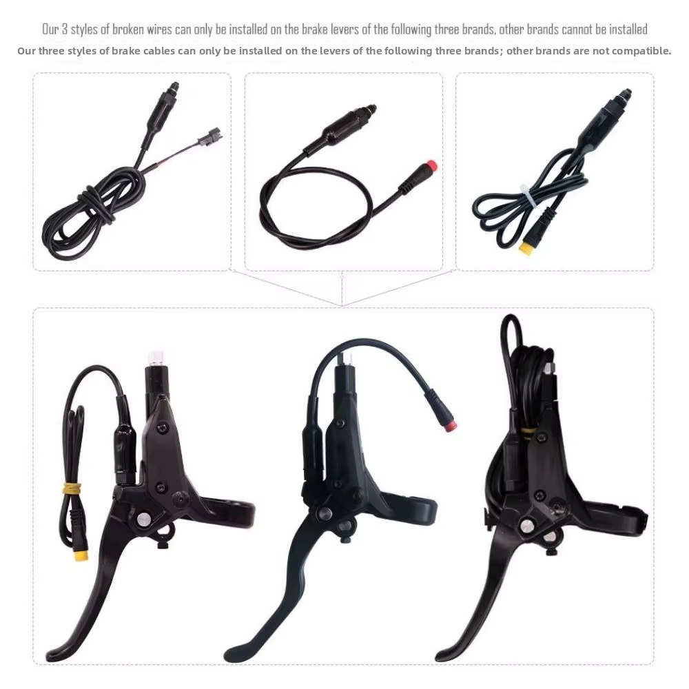 Instalación del sensor de freno para bicicleta eléctrica con cable de corte