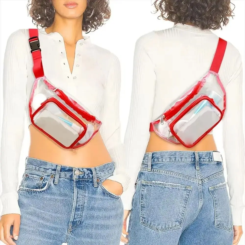 Riñonera impermeable transparente PVC para deportes al aire libre - imagen 3